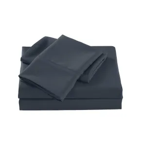 2000 Thread Count Bamboo Cooling Sheet Set | Ultra Soft Bedding | King | Charcoal