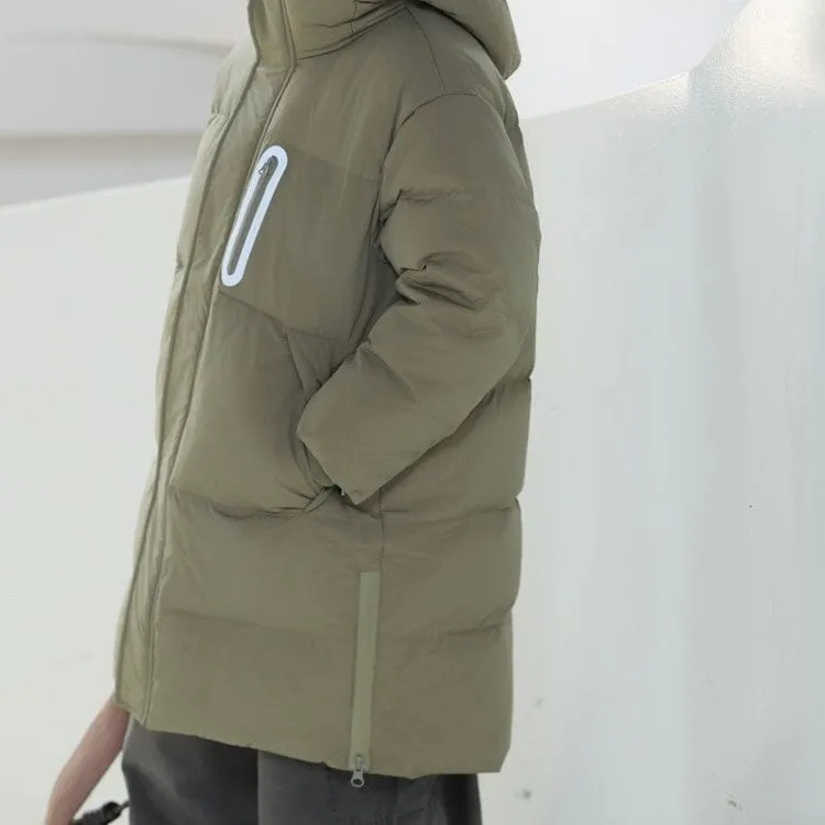 360 Warmth Hooded Mid-Length Down Coat