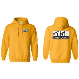 5150 Skate Shop Yellow Hoodies