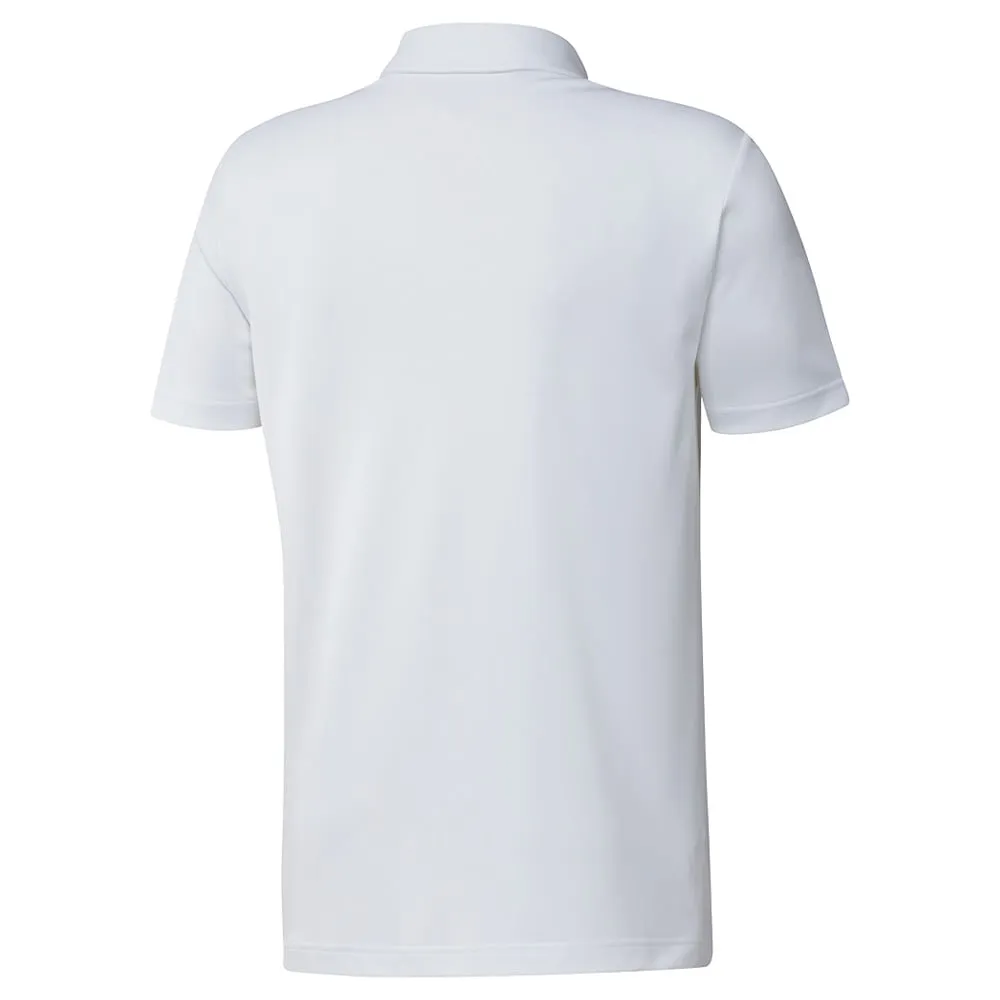 adidas Chest Print Polo Shirt - White