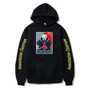 Assassination Classroom Hoodie Anime Korosensei Casual Streetwear Pullovers