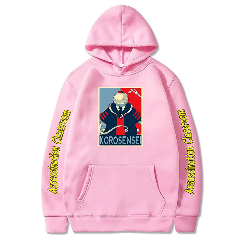 Assassination Classroom Hoodie Anime Korosensei Casual Streetwear Pullovers