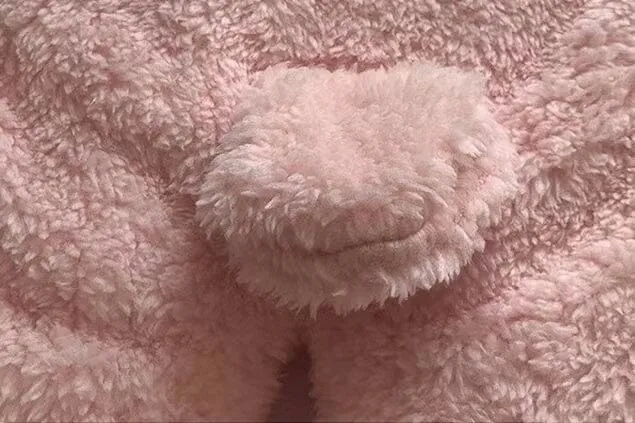 Bear Ears Winter Quilted Plush Baby Swaddle