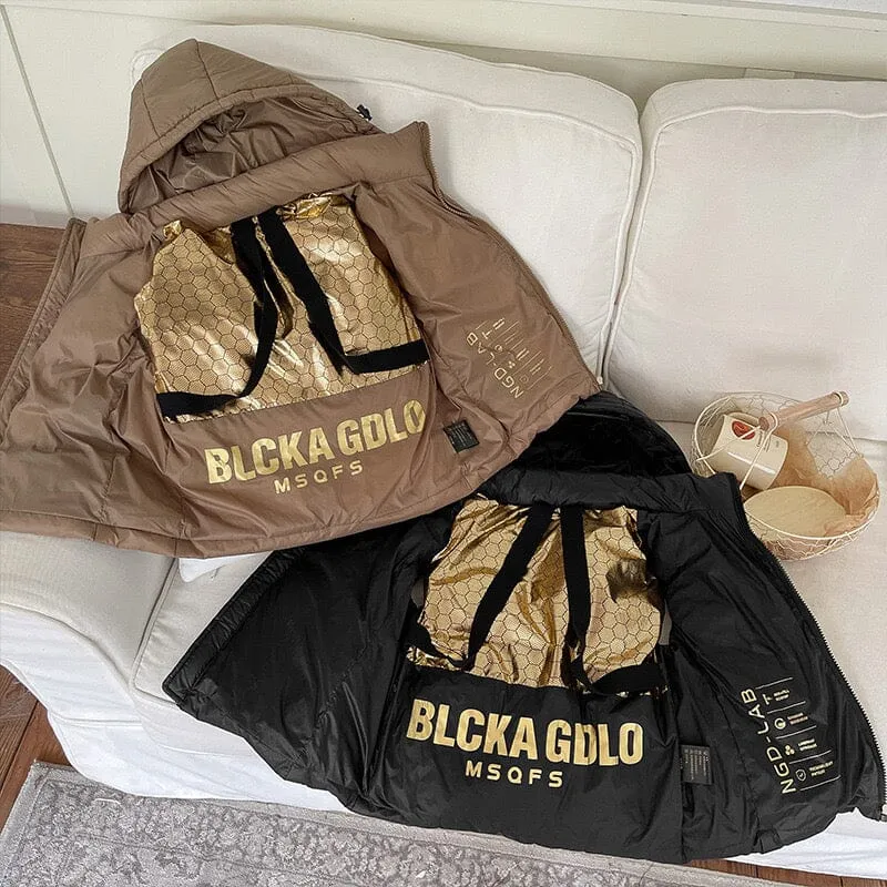 Black Gold Winter Down Vest