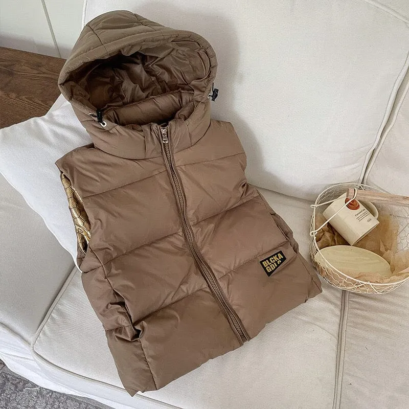 Black Gold Winter Down Vest