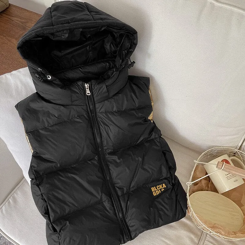 Black Gold Winter Down Vest