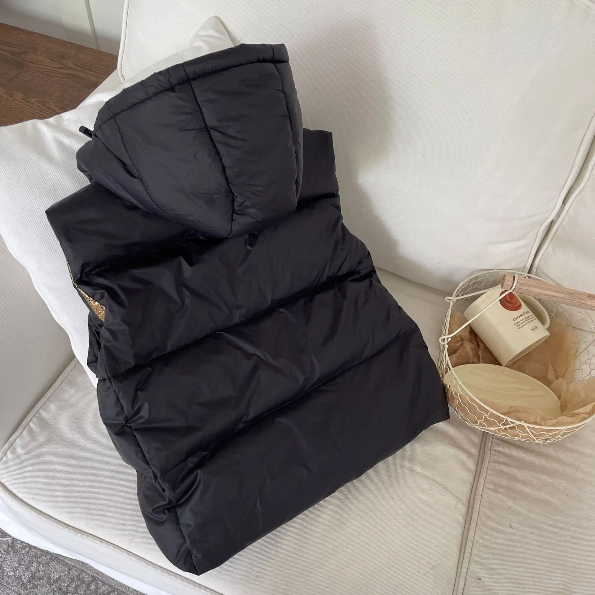Black Gold Winter Down Vest
