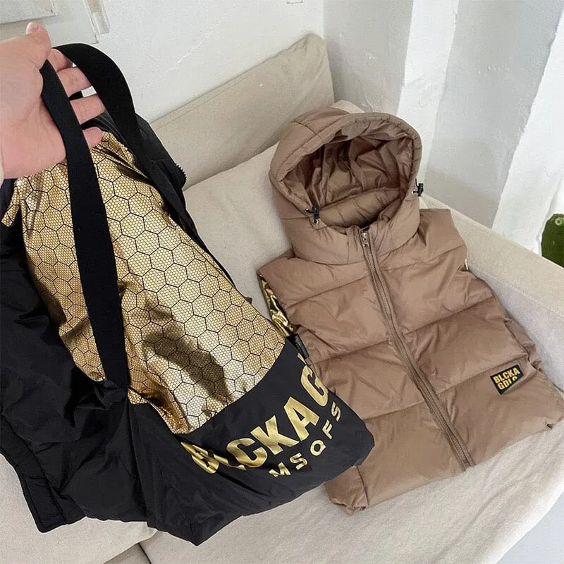 Black Gold Winter Down Vest
