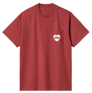 Carhartt WIP Mens S/S Amour Pocket T Shirt Tuscany White