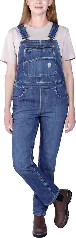 Carhartt Women's Rugged Flex Relaxed Denim Overalls