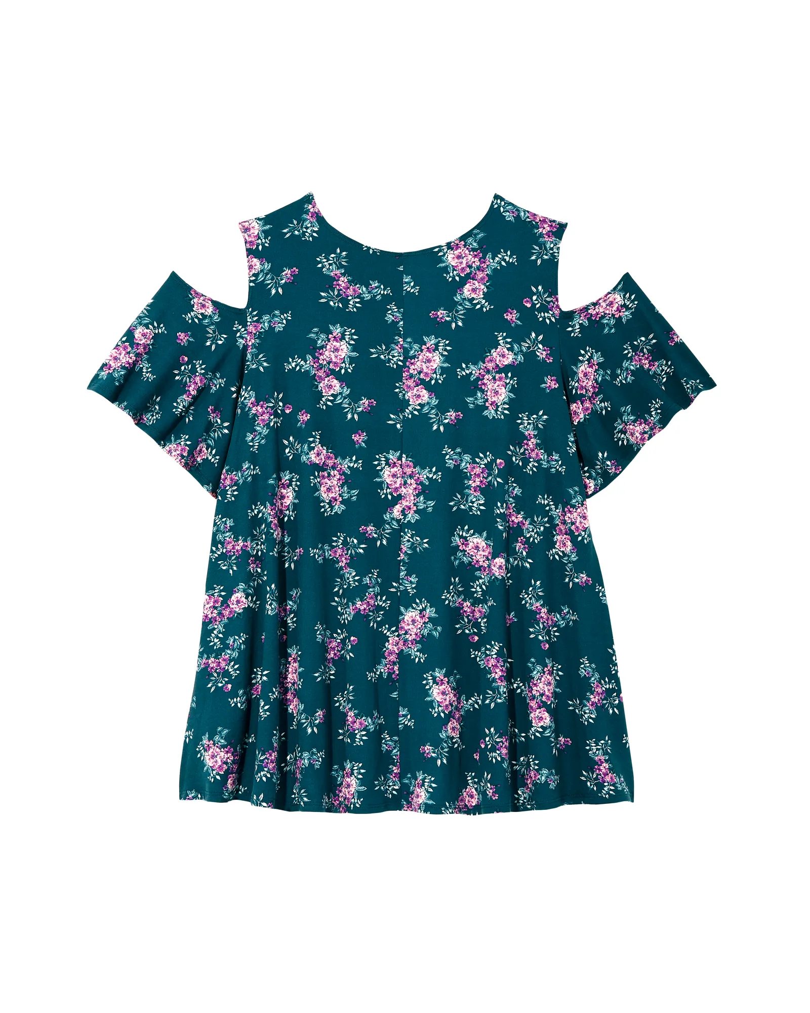 Cassie Cold Shoulder Knit Top | Navy / Purple