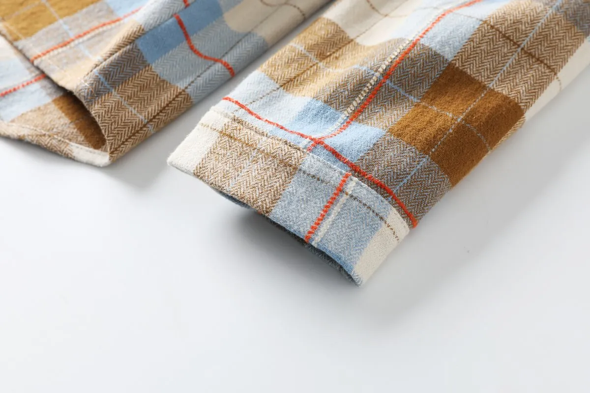 Charley Plus Size Fleece Checked Shirt