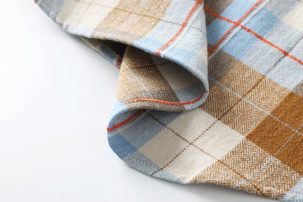 Charley Plus Size Fleece Checked Shirt