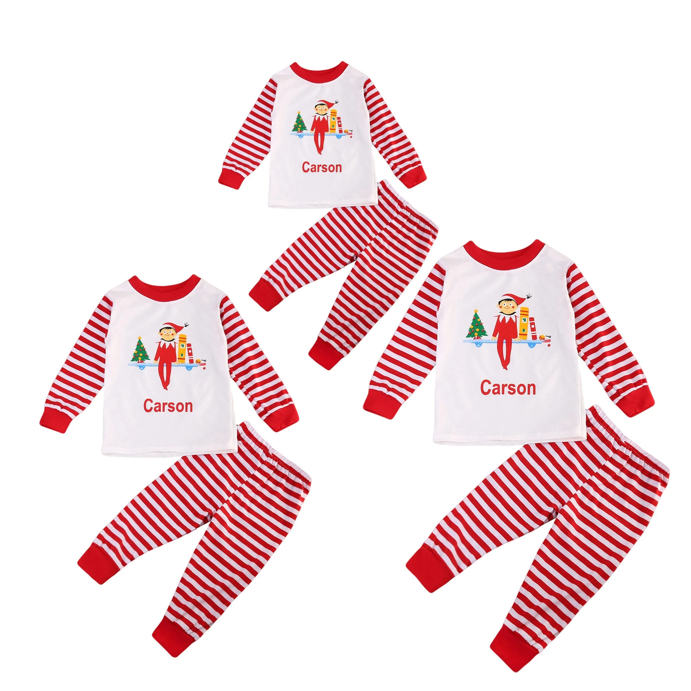 Christmas Pajamas Matching Family Pyjamas Winter Warm Kid Adult  Cute Santa Letter Printing Pajamas Sets Sleepwear Nightwear