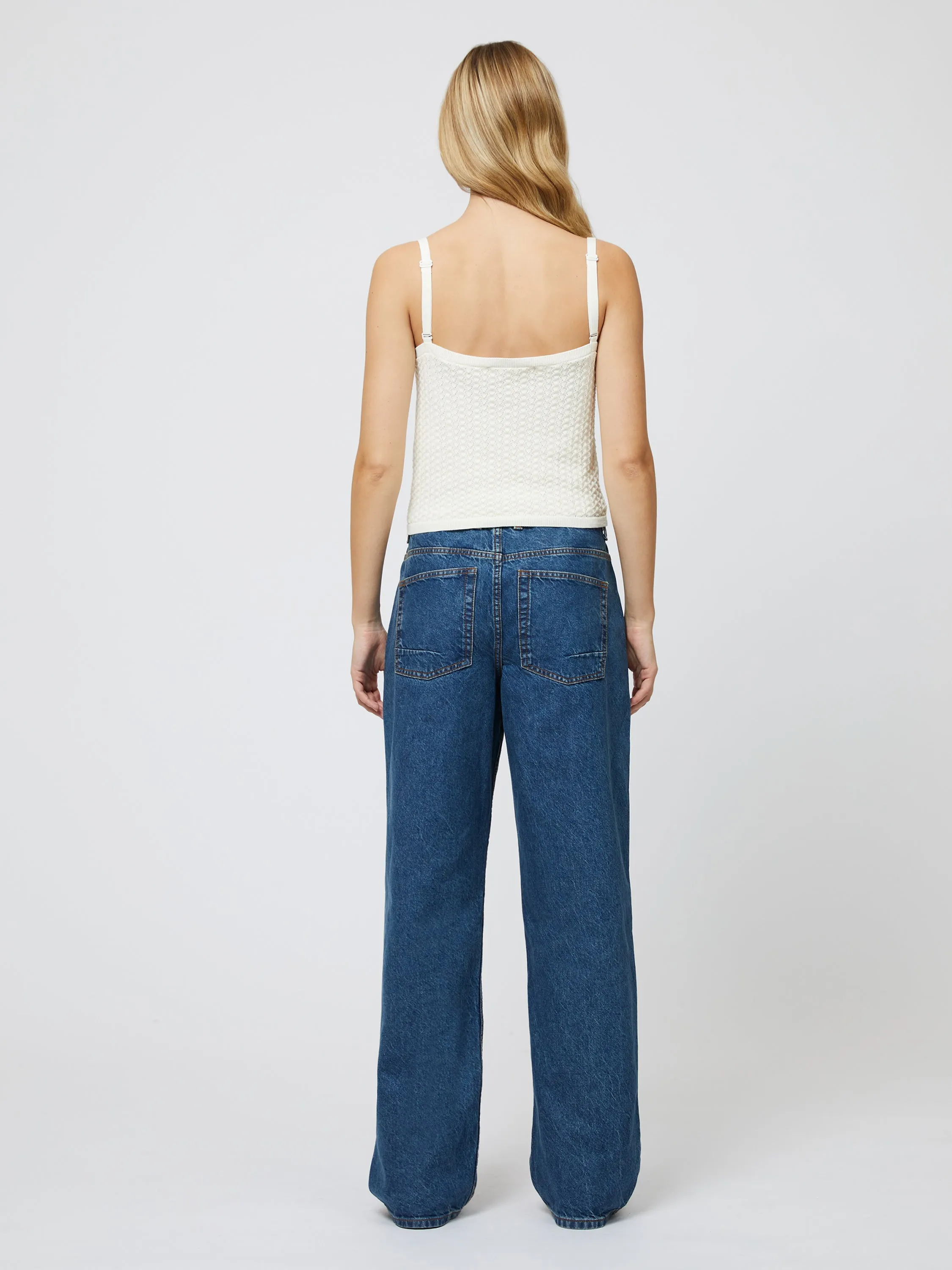 Cotton Blend Pointelle Cami