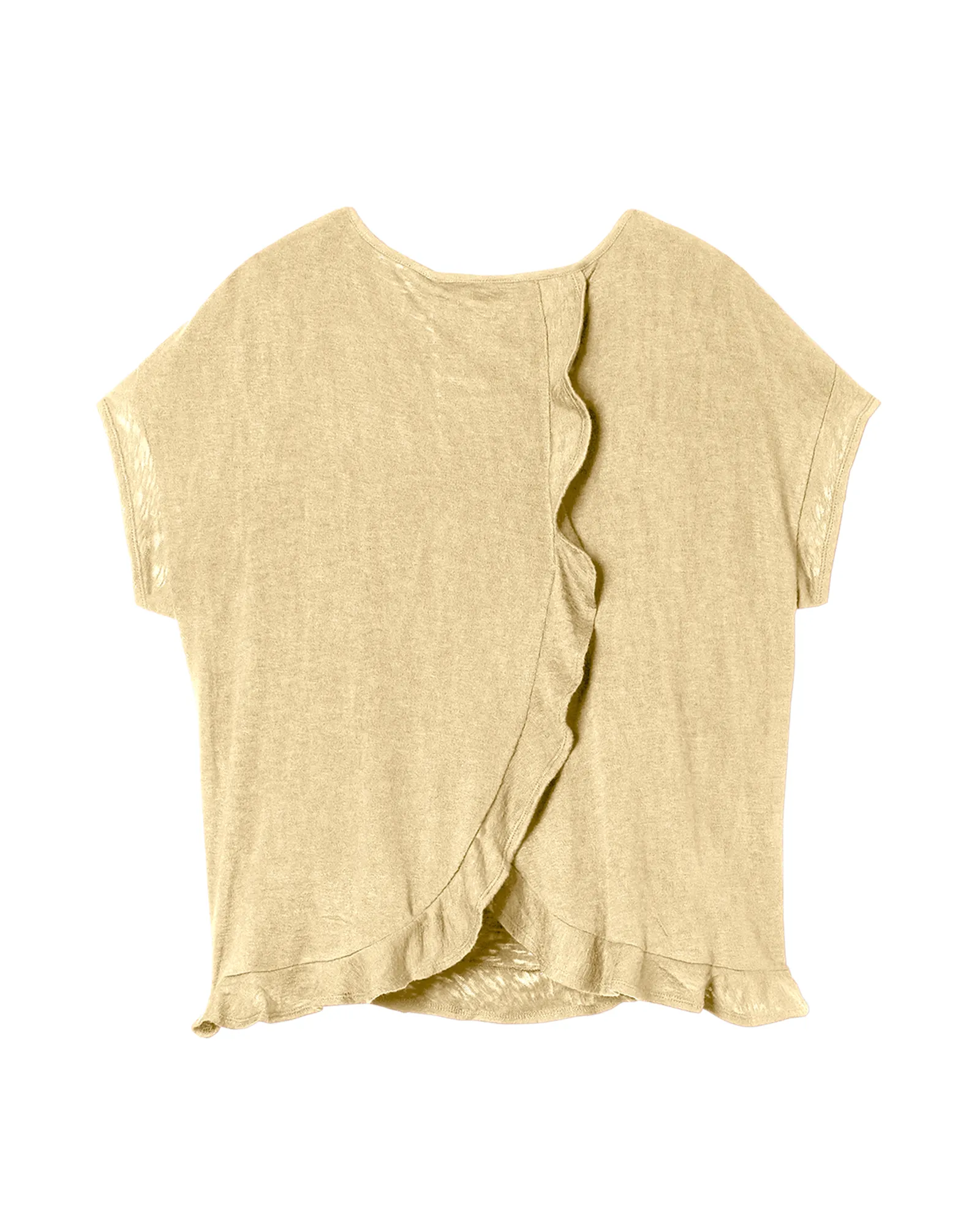 Faith Ruffle Dolman Top | Yellow