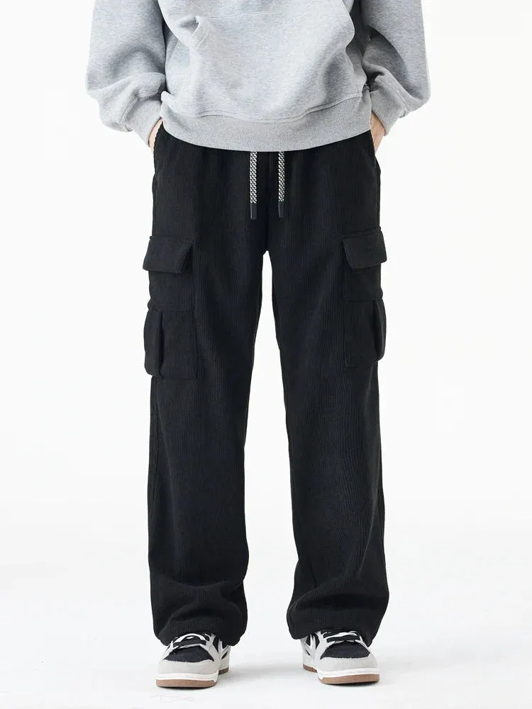 Fleece-Lined Corduroy Sweatpants