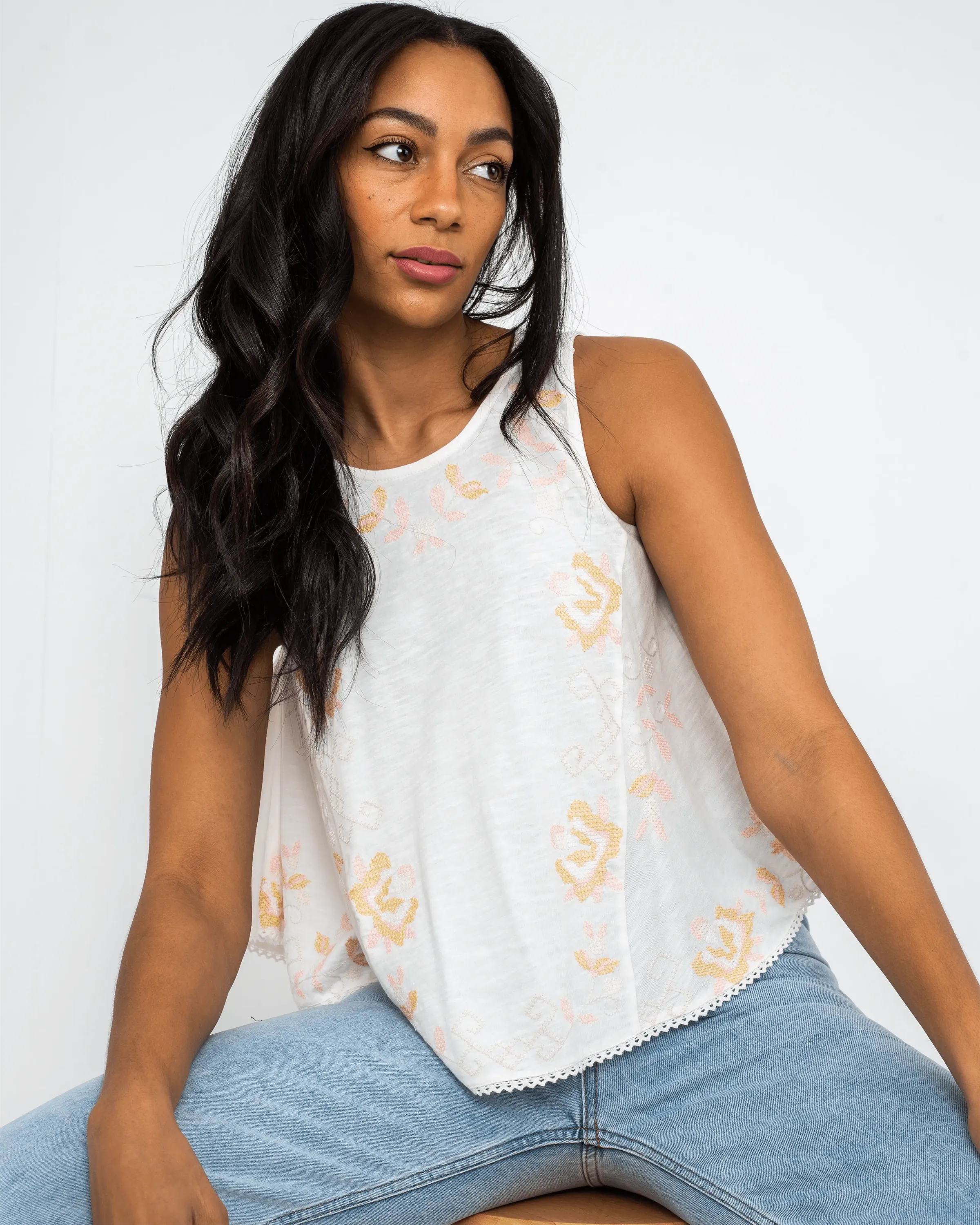 Fun & Flirty Top in Ivory Combo