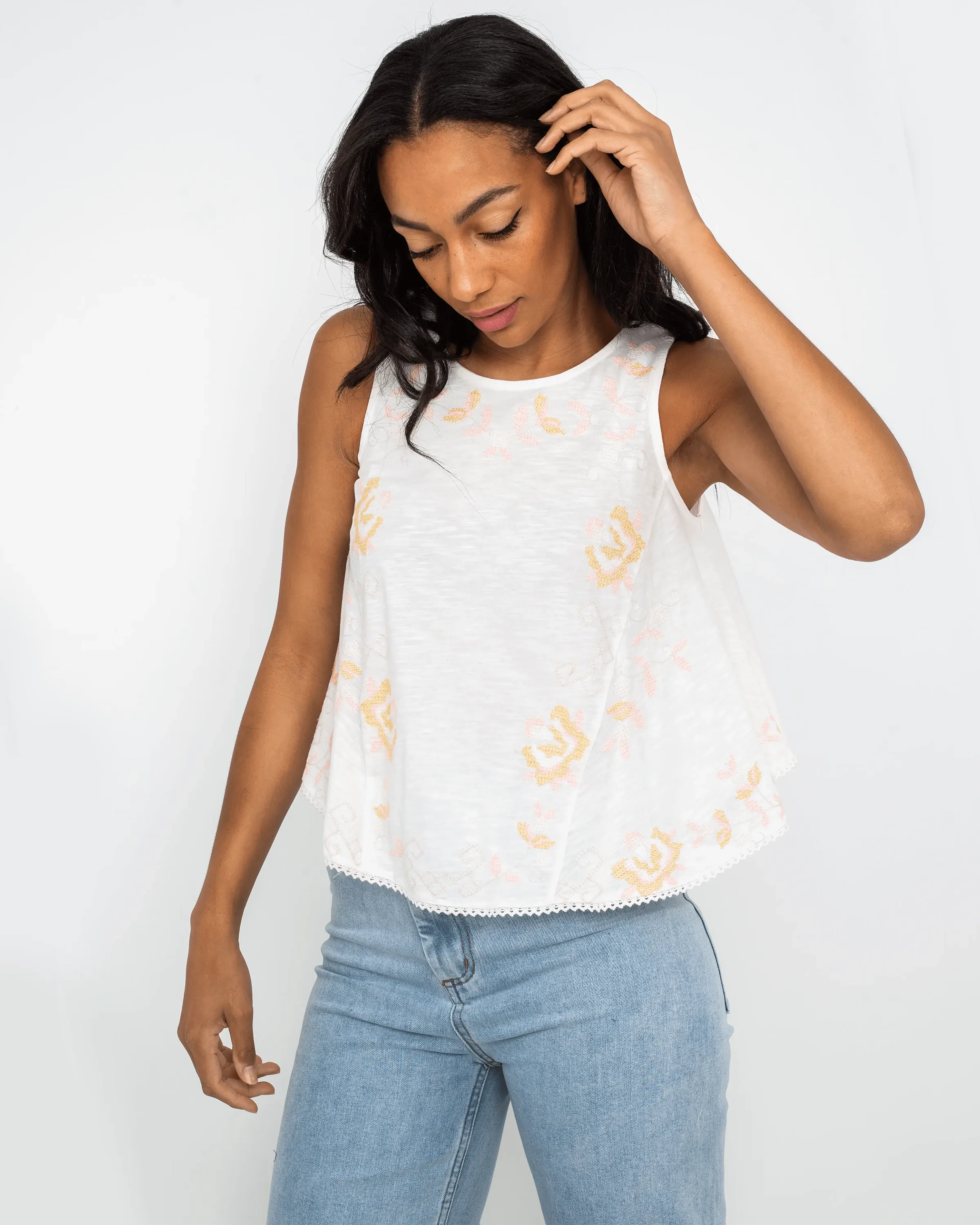 Fun & Flirty Top in Ivory Combo