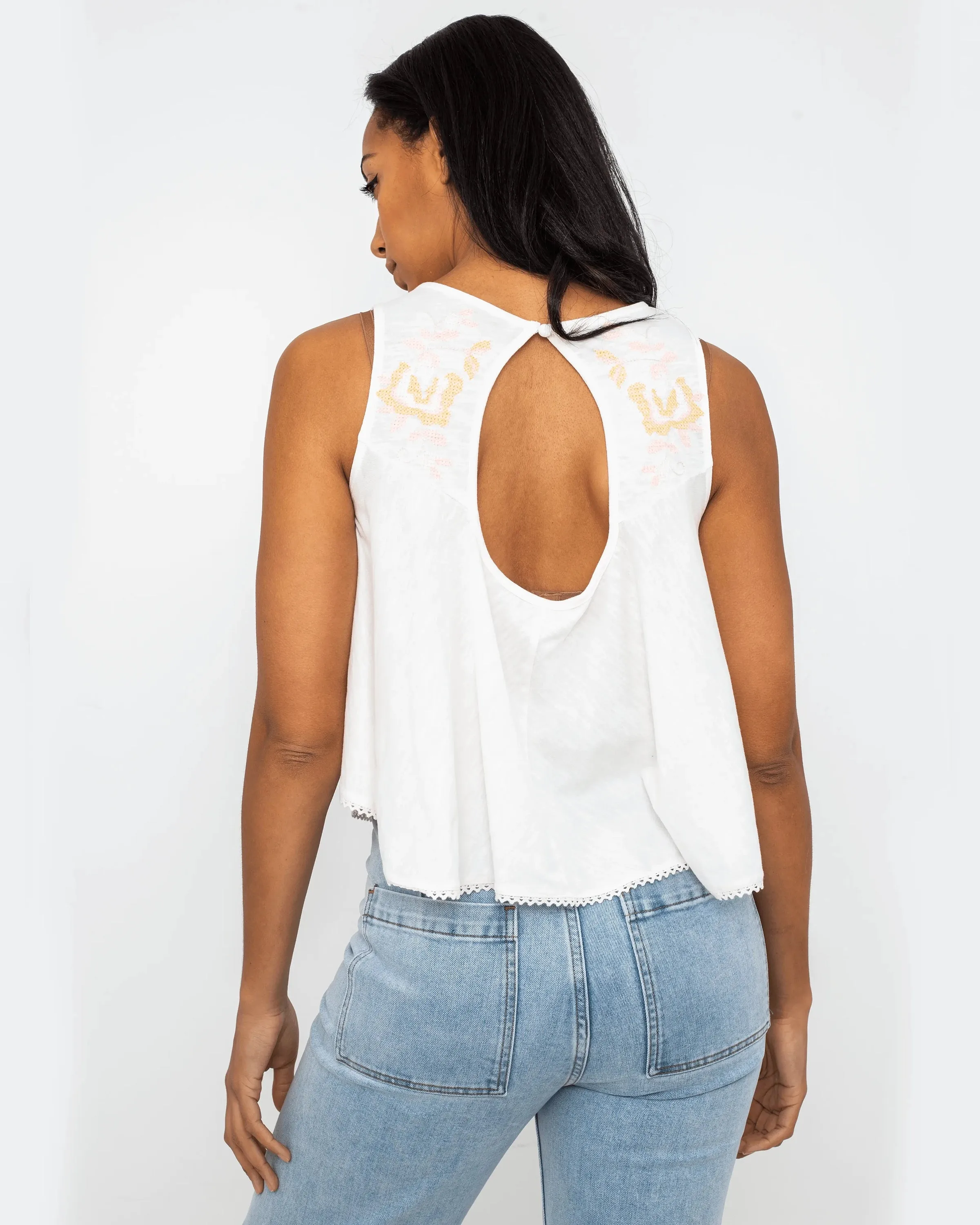 Fun & Flirty Top in Ivory Combo