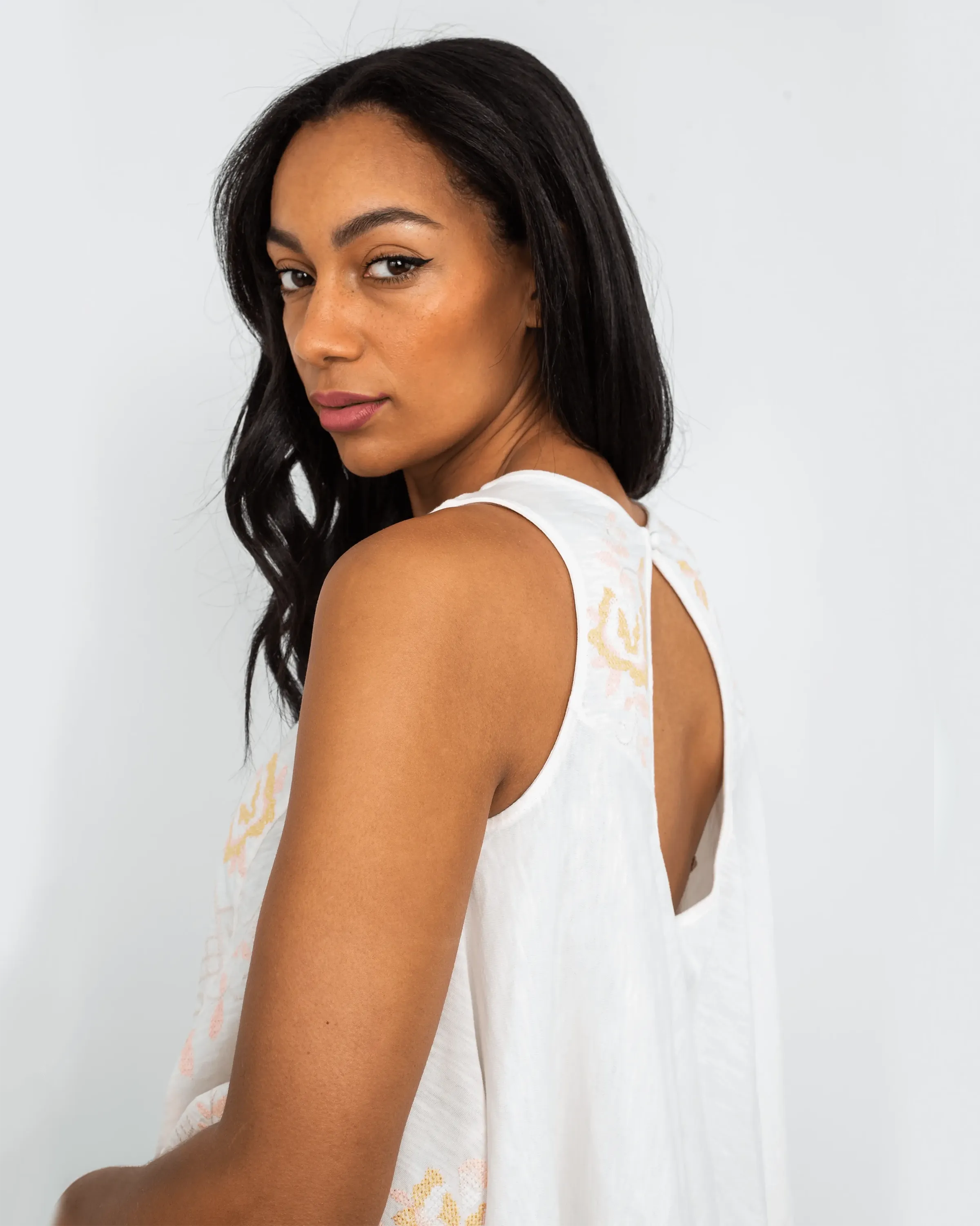 Fun & Flirty Top in Ivory Combo