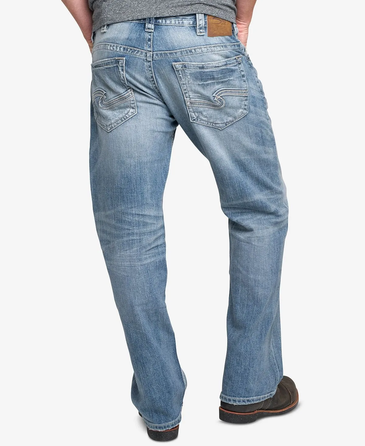 Gordie Silver Jeans Co. Men's Straight Stretch Relaxed Jeans, Multi