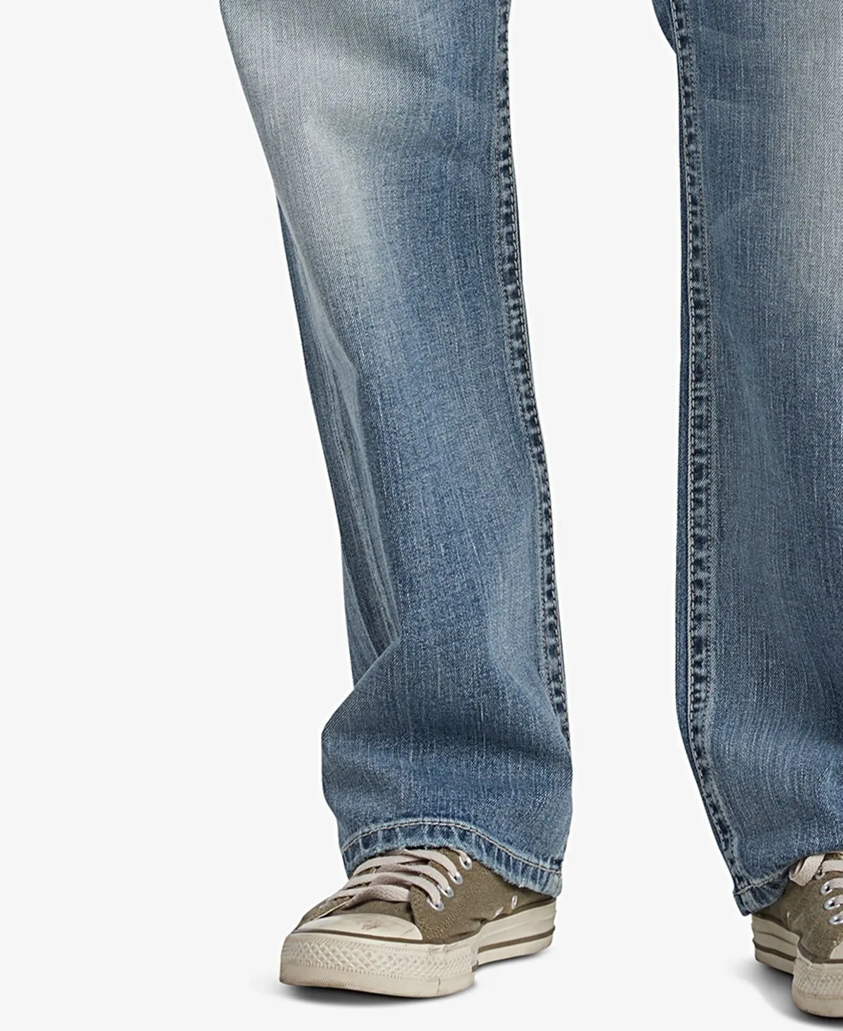 Gordie Silver Jeans Co. Men's Straight Stretch Relaxed Jeans, Multi