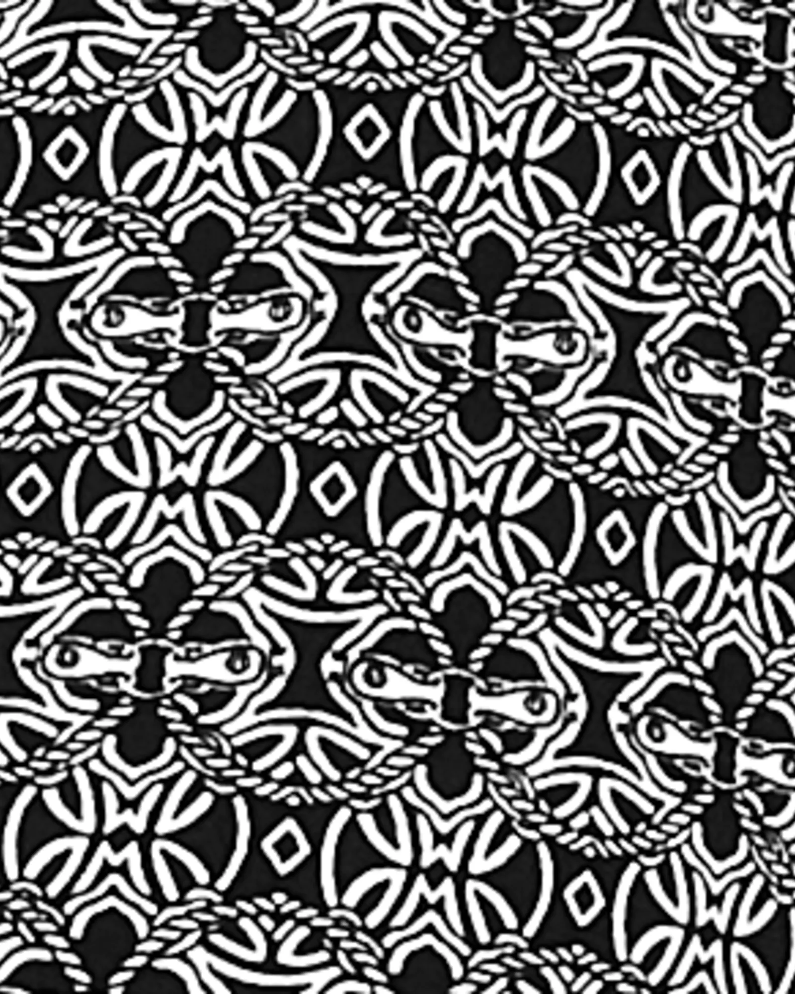 Ivy Front Knot Top | Black / White