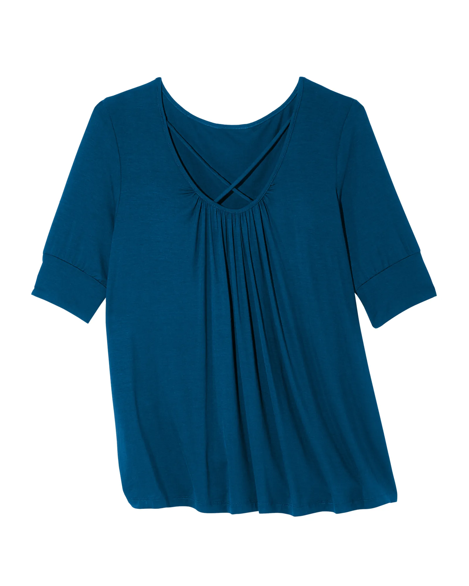 Karlie Lattice Tee | Azure Blue