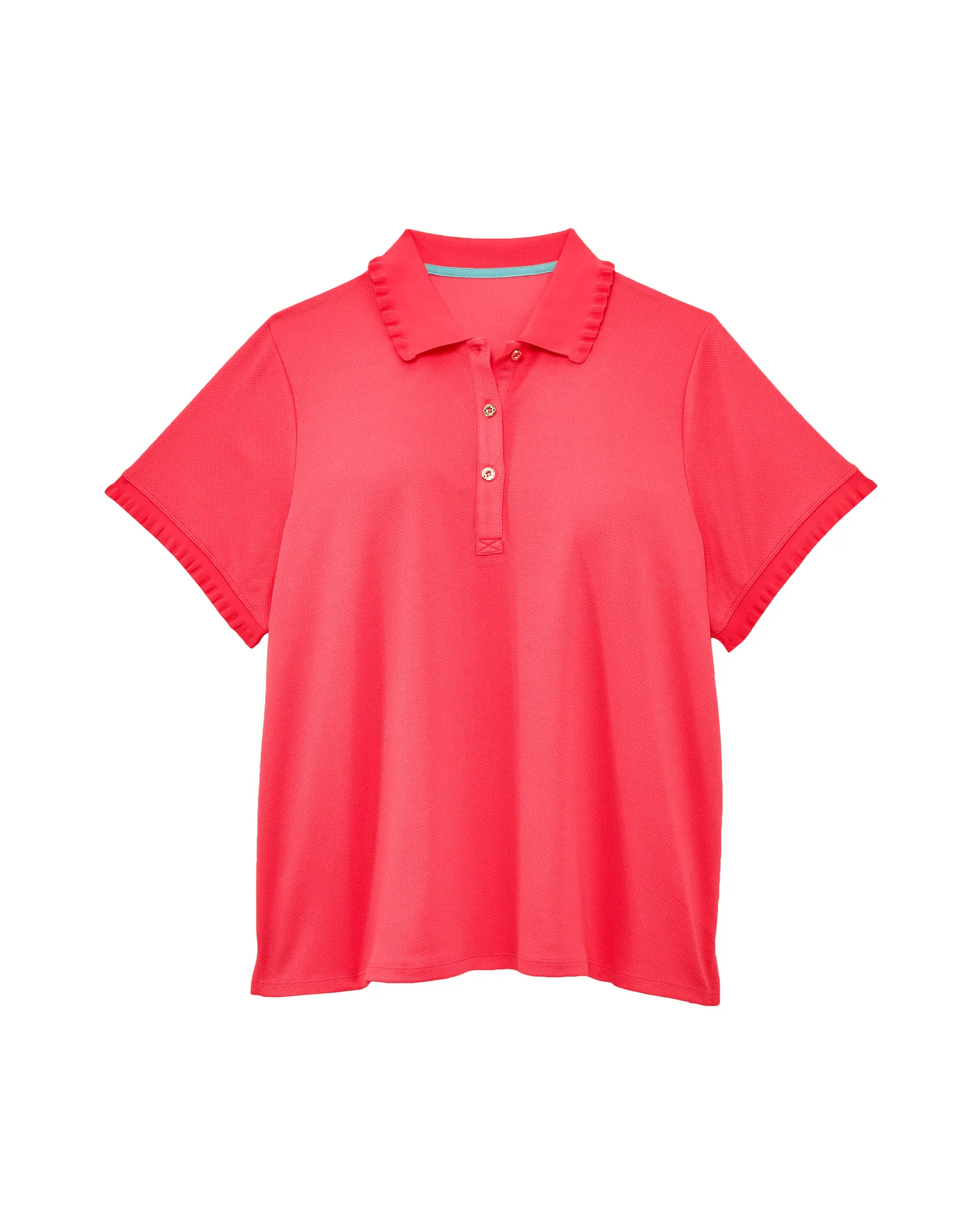 Kylie Short Sleeve Polo Top | Pink