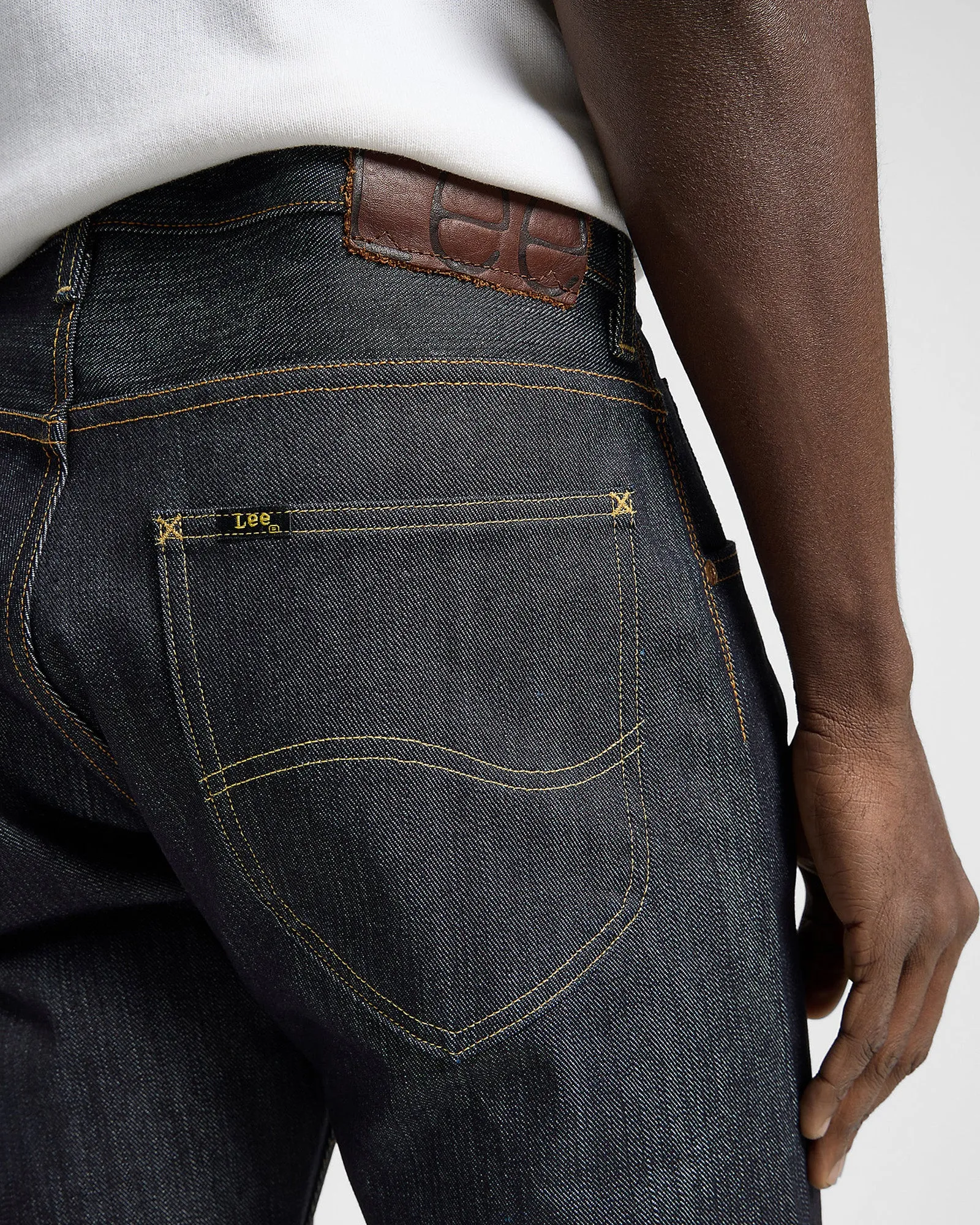 Lee 101 Z Relaxed Fit Recycled Cotton 14.75oz Selvedge Mens Jeans - Dry