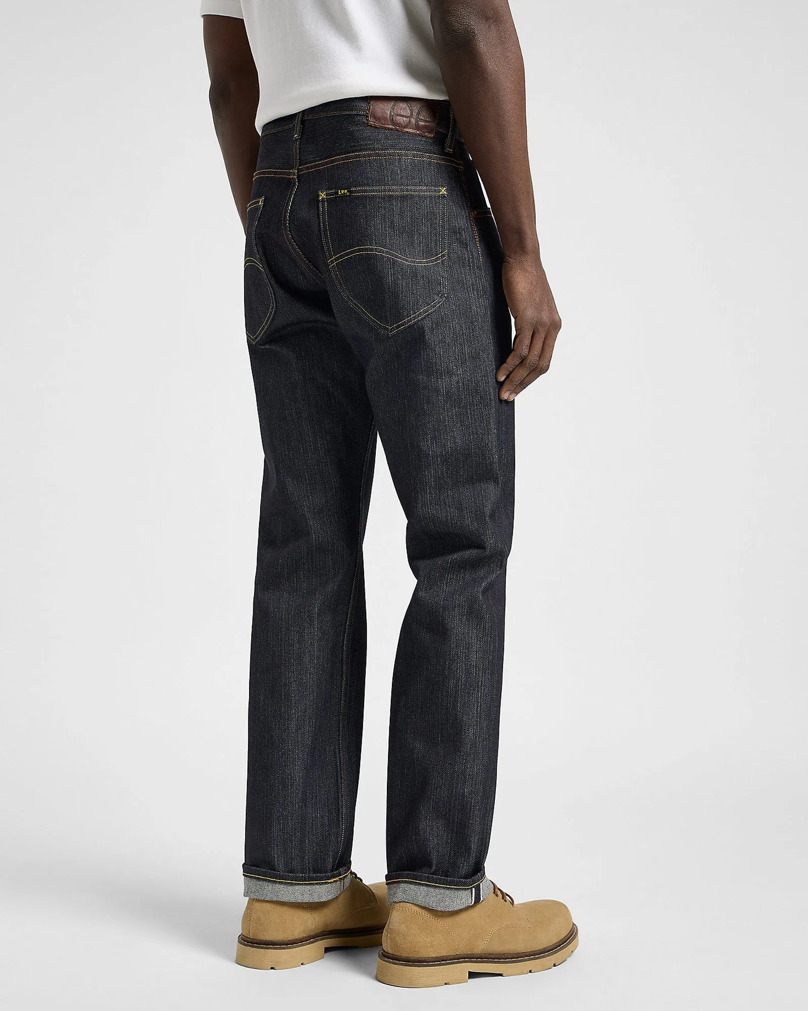 Lee 101 Z Relaxed Fit Recycled Cotton 14.75oz Selvedge Mens Jeans - Dry