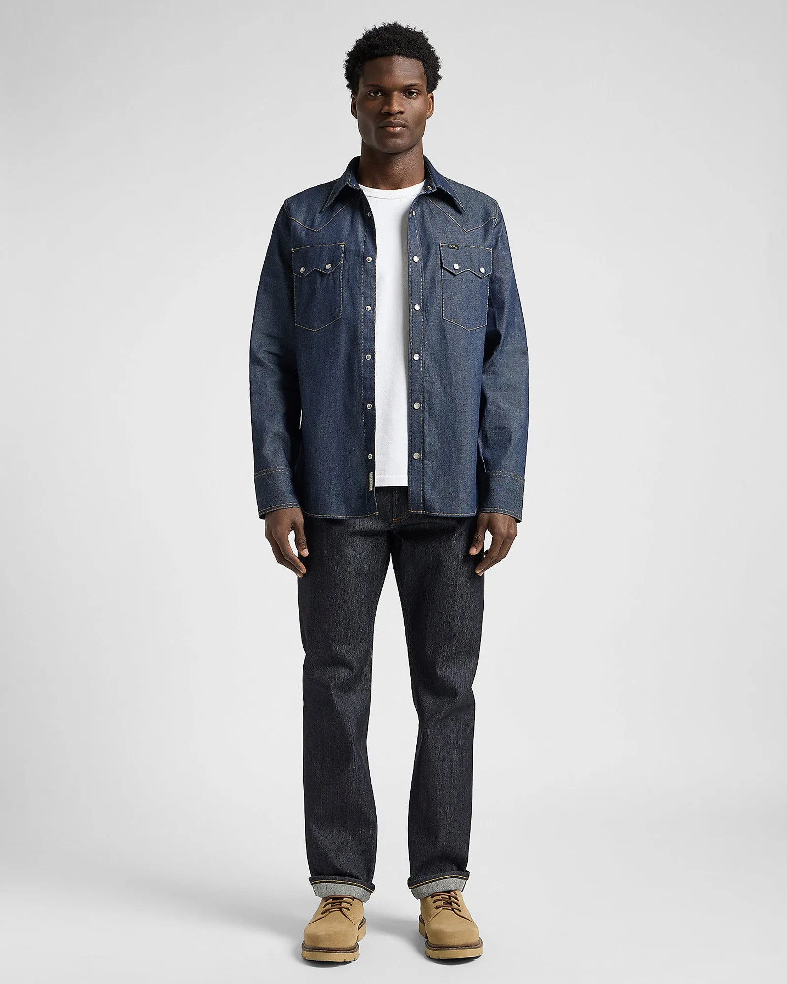 Lee 101 Z Relaxed Fit Recycled Cotton 14.75oz Selvedge Mens Jeans - Dry