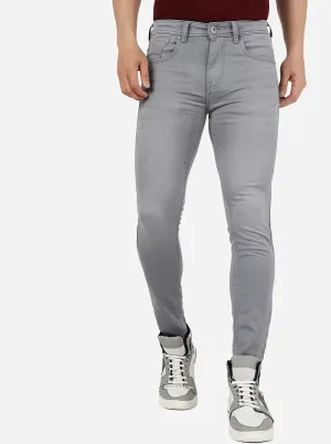 Light Grey Solid Urban Fit Jeans | Greenfibre