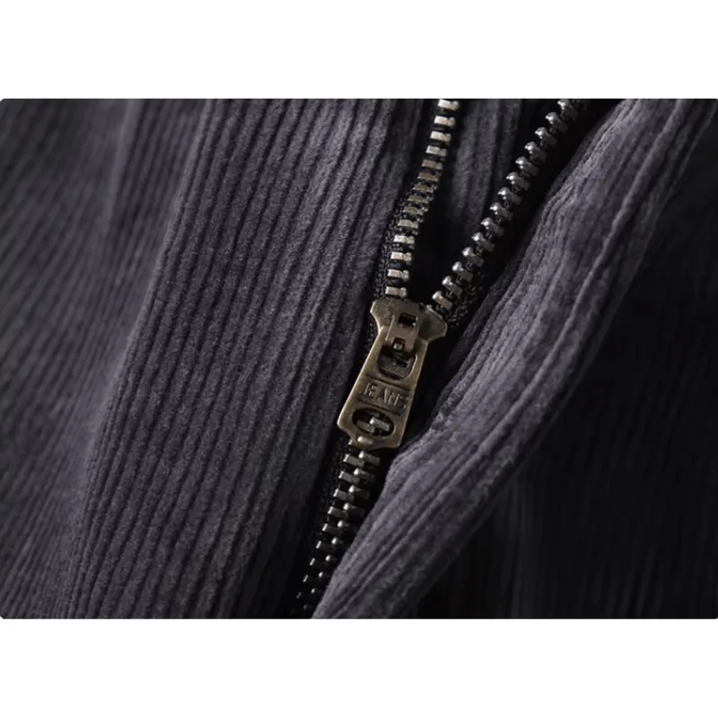 Men's Warm Fleece-Lined Corduroy Trousers