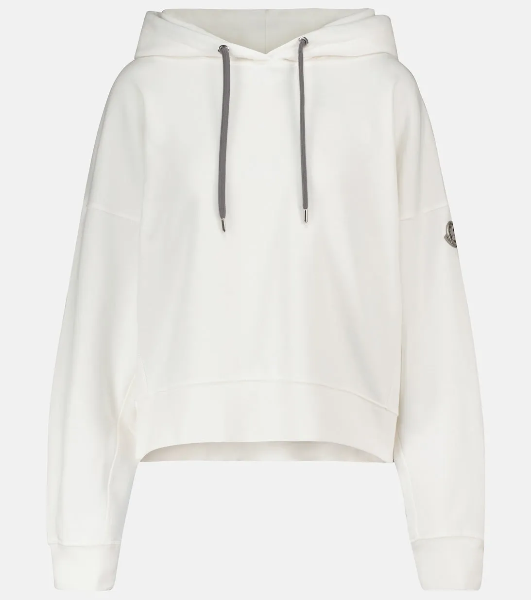 MONCLER cotton blend hoodie, white