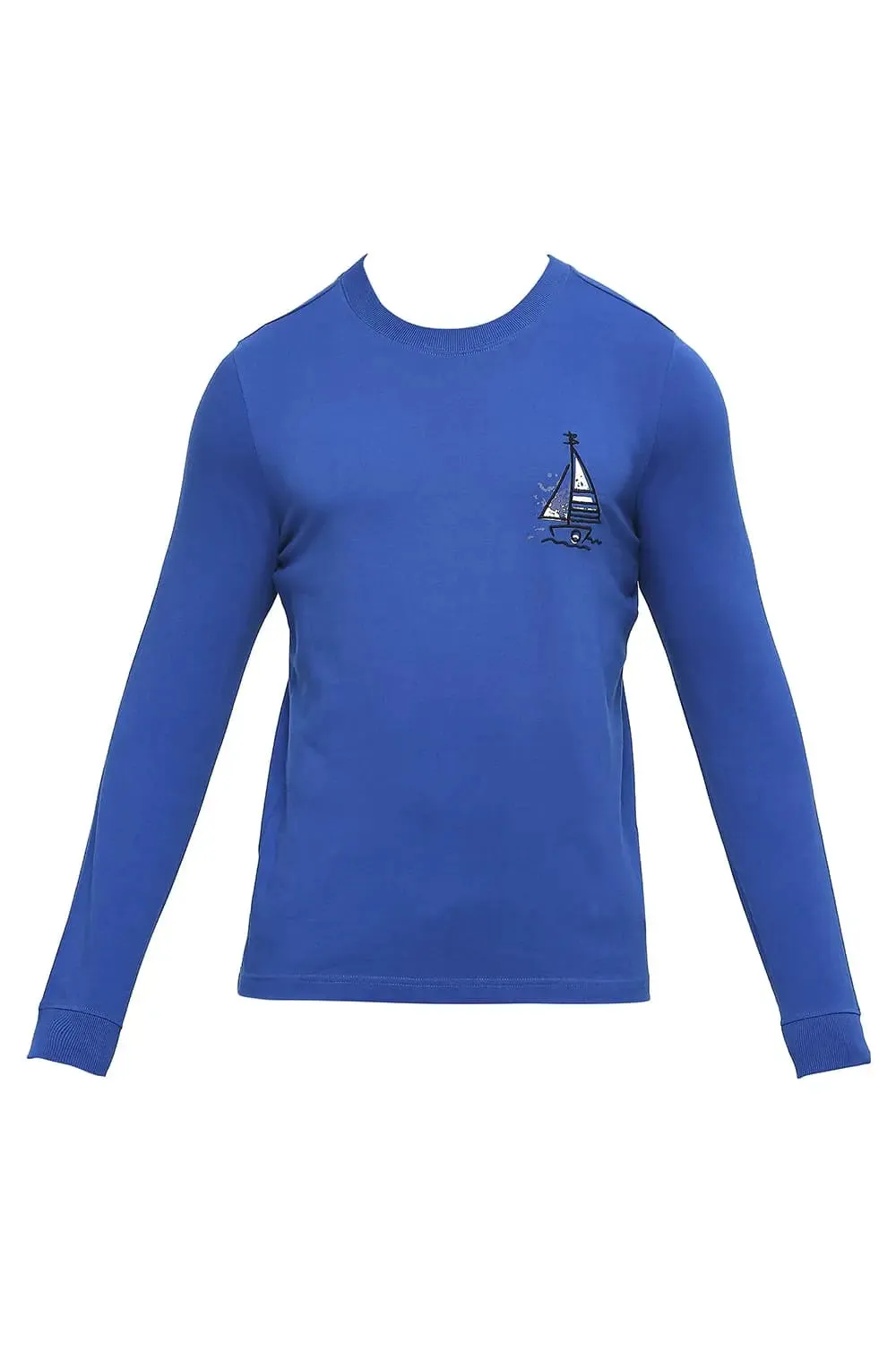 Muscle Fit Cotton Solid Crew T-shirts