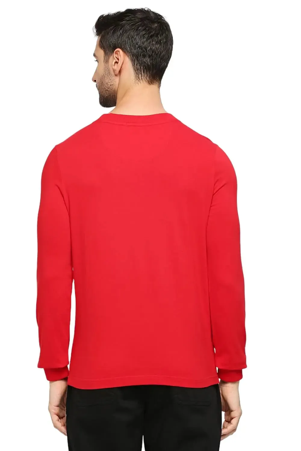 Muscle Fit Cotton Solid Crew T-shirts