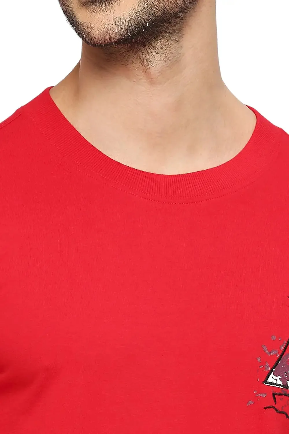 Muscle Fit Cotton Solid Crew T-shirts