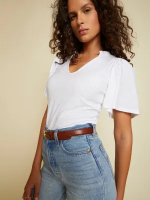 Nation LTD - Tierra Flirty Tee in White