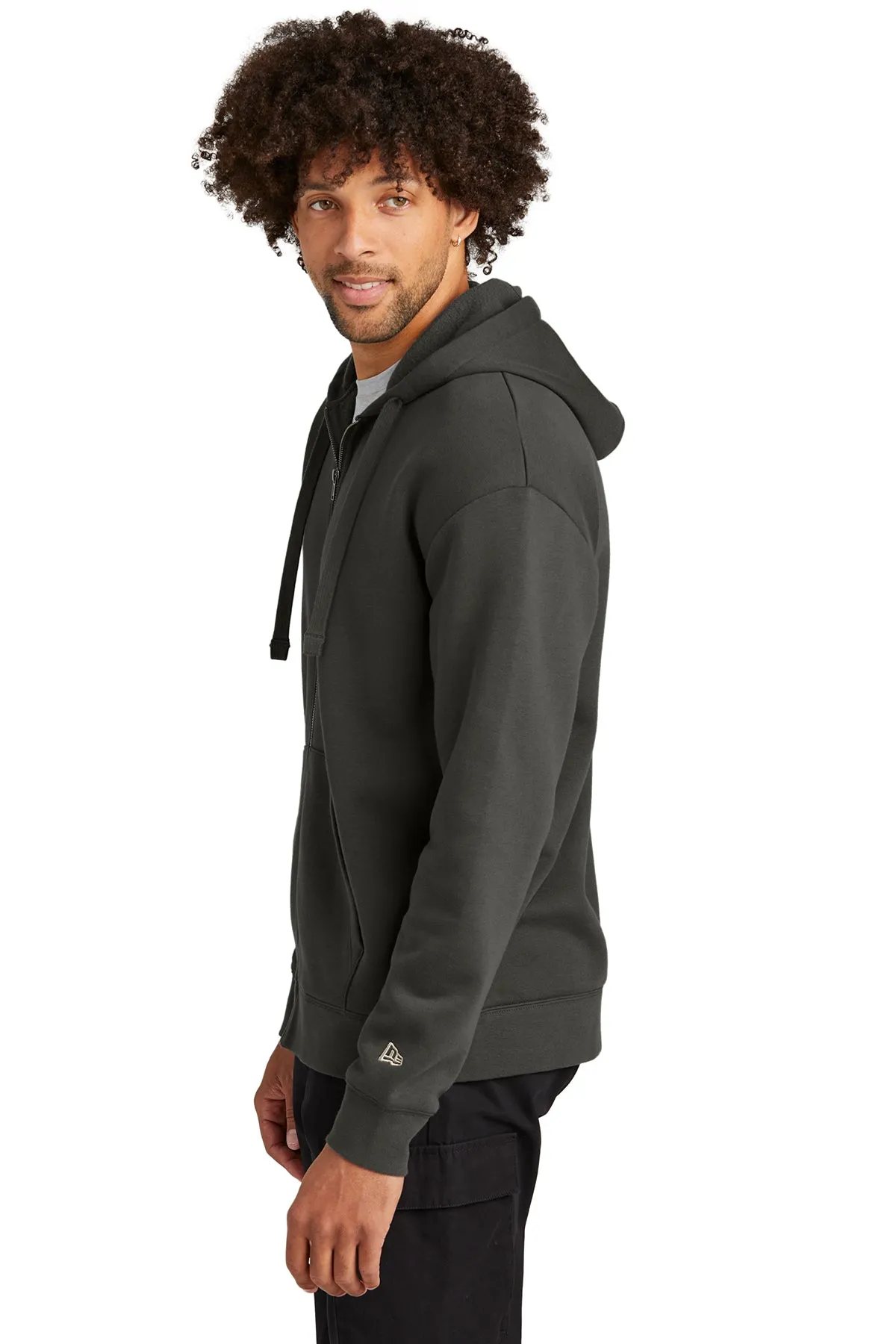 New Era Heritage Fleece Full-Zip Custom Hoodies, Graphite