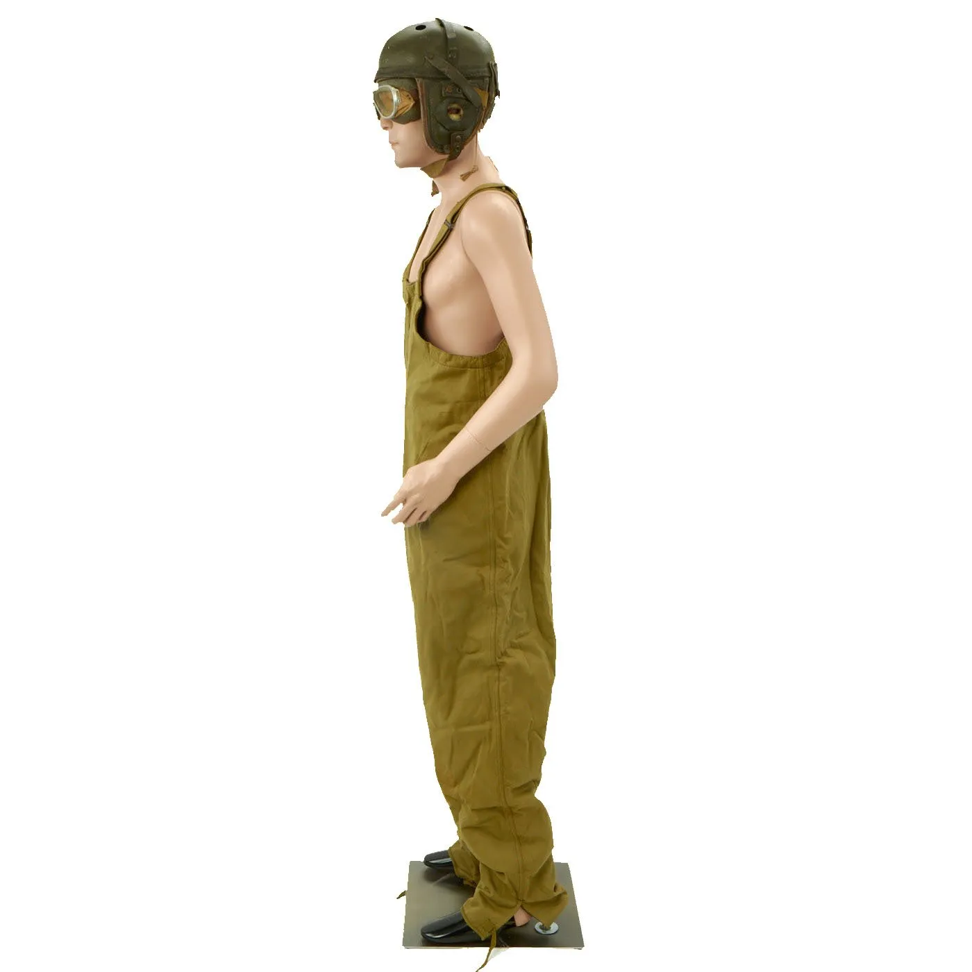 Original U.S. WWII Tanker Set - Coveralls - M38 Helmet - Resistal Goggles