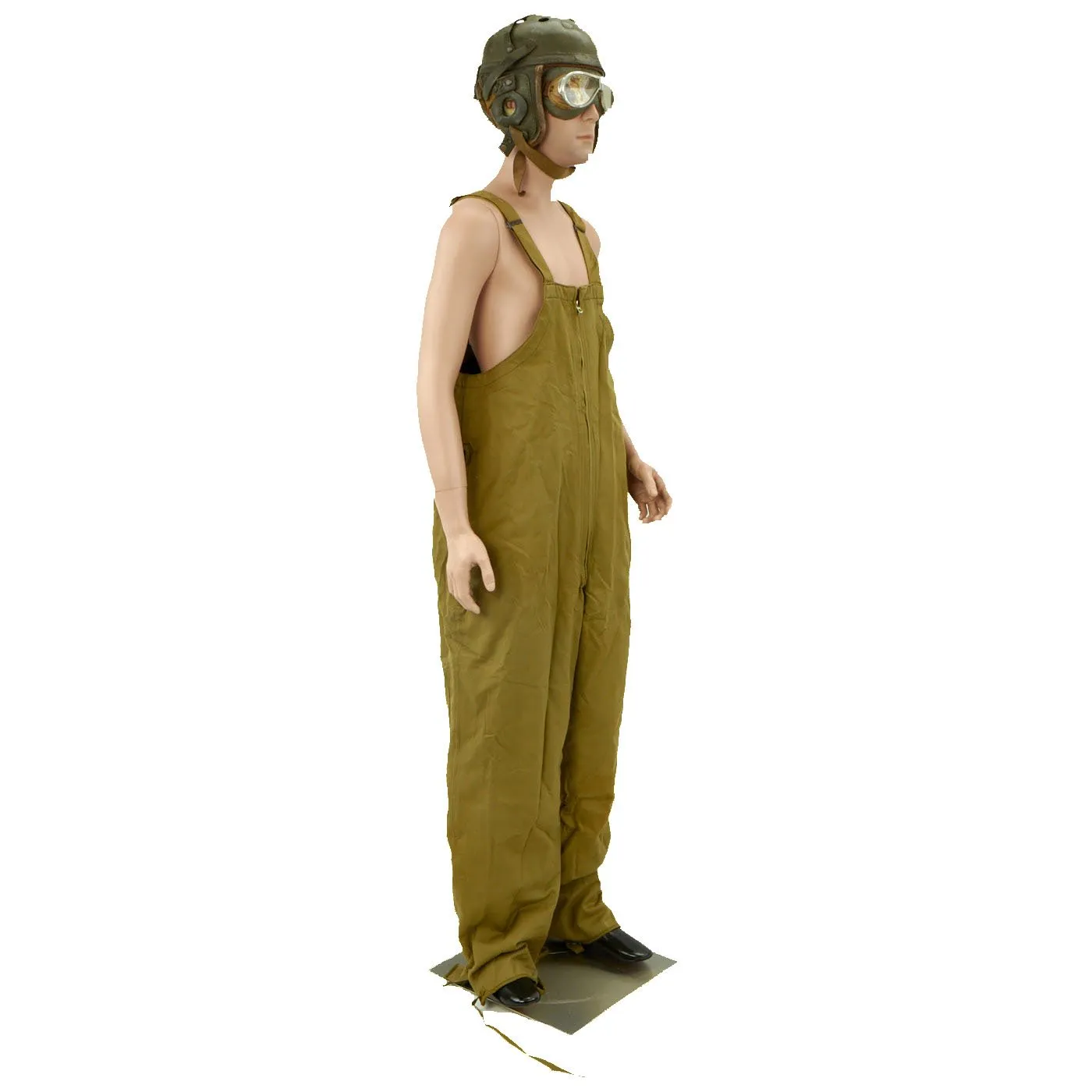 Original U.S. WWII Tanker Set - Coveralls - M38 Helmet - Resistal Goggles