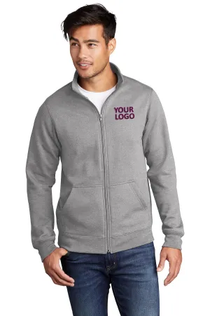 Port & Company Custom Cadet Collar Pullovers, Athletic Heather