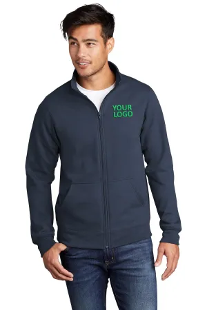 Port & Company Custom Cadet Collar Pullovers, Navy