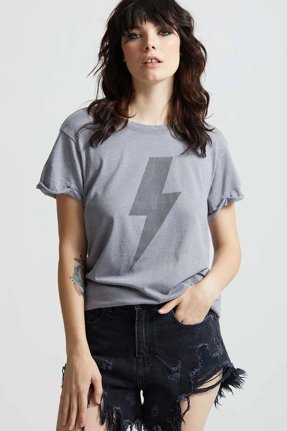 Rock Tee Black Bolt