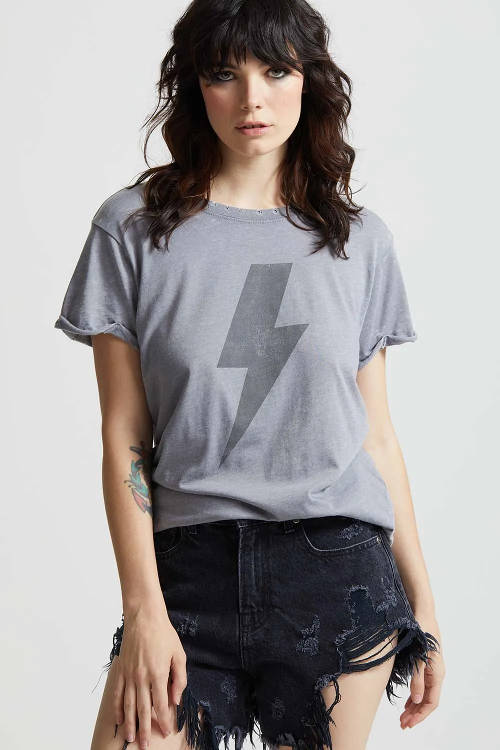 Rock Tee Black Bolt