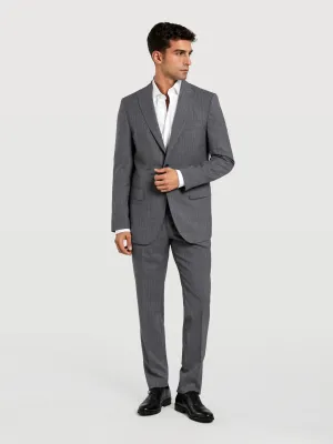 Slim fit business pinstripe suit