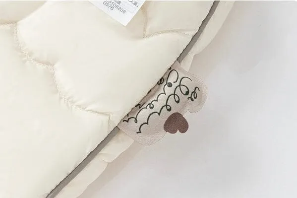 Solid Color High Waist Winter Baby Down Pants