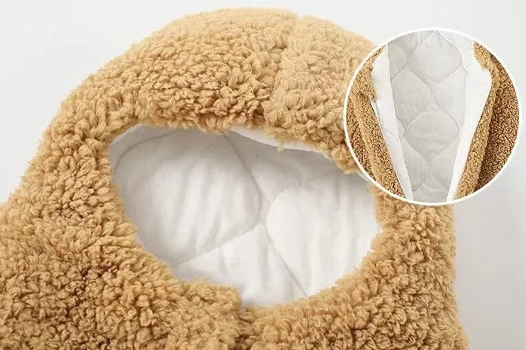 Starfish Winter Quilted Plush Baby Swaddle